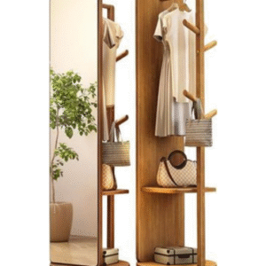 Espejo Organizador Giratorio 360° de Madera